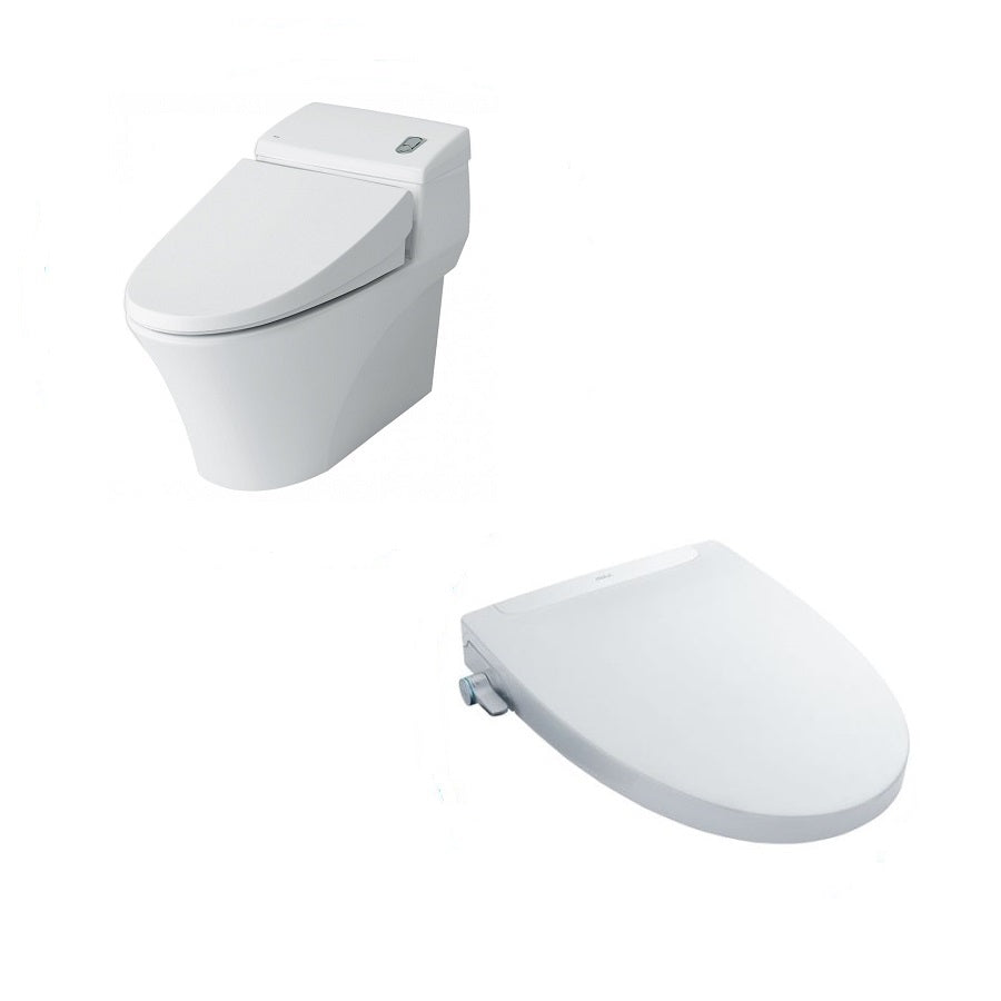 Bàn cầu một khối + nắp rửa cơ Inax AC-1008R+CW-S32VN