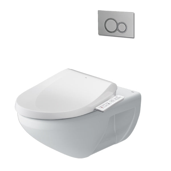 Bàn cầu treo tường + nắp rửa điện tử Inax AC-23P+CW-H18VN