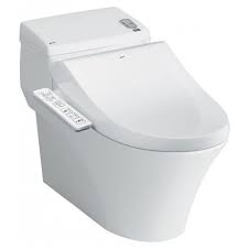 Bàn cầu một khối + nắp rửa điện tử Inax AC-1008R+CW-H17VN